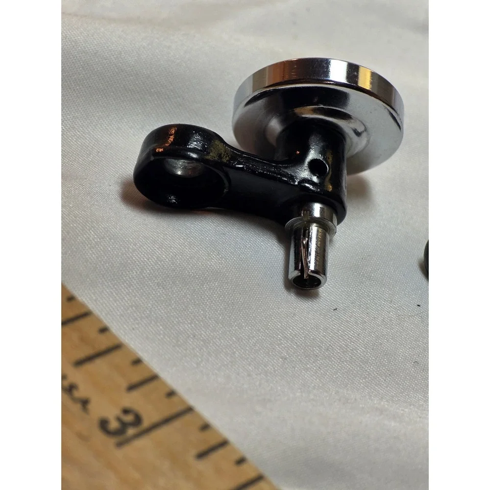 Singer Sewing Machine Bobbin Winder Assembly 45929 Chrome Black Vintage Part